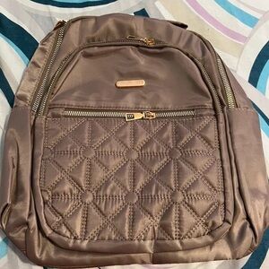 Baggallini Quilted Backpack with Gold Accents